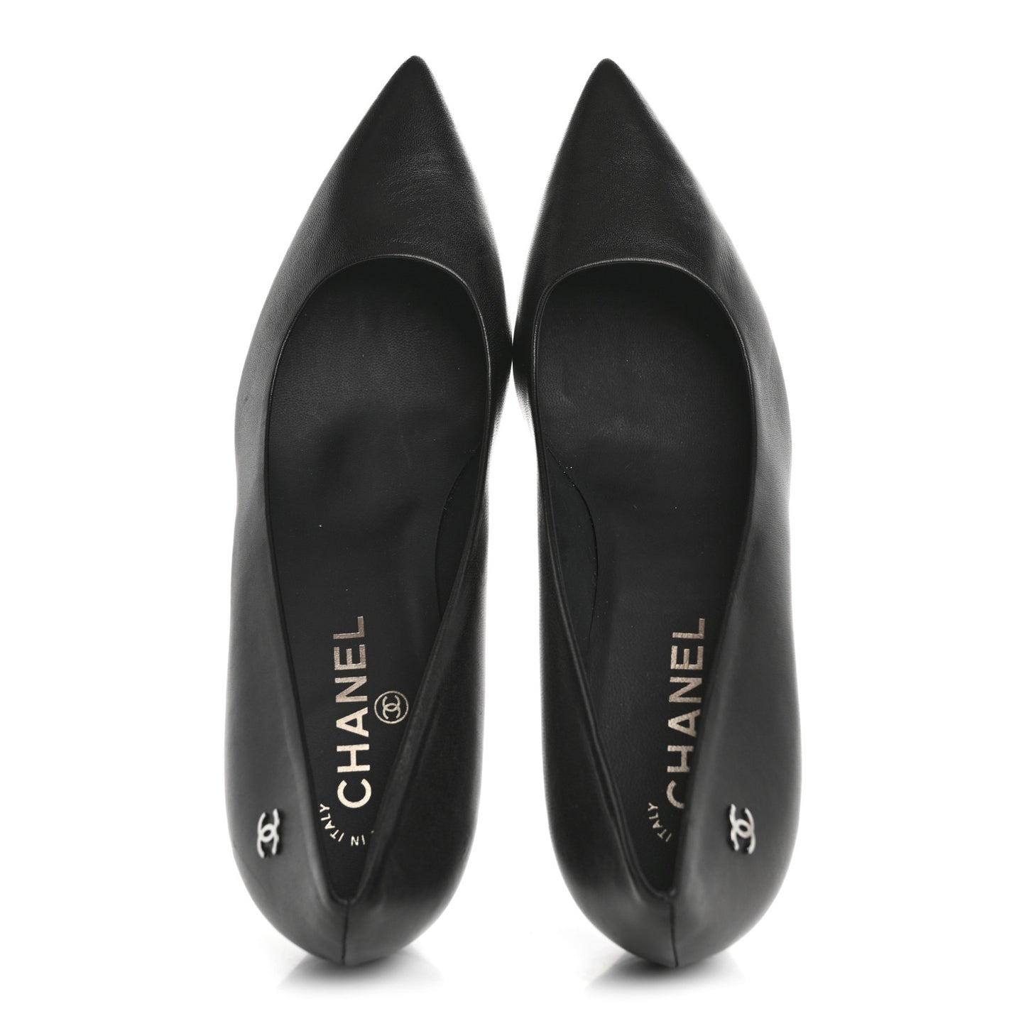 Lambskin CC Pumps 39.5 Black
