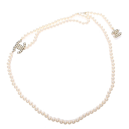 Chanel Pearl CC Double Strand Belt Gold 1 of 7