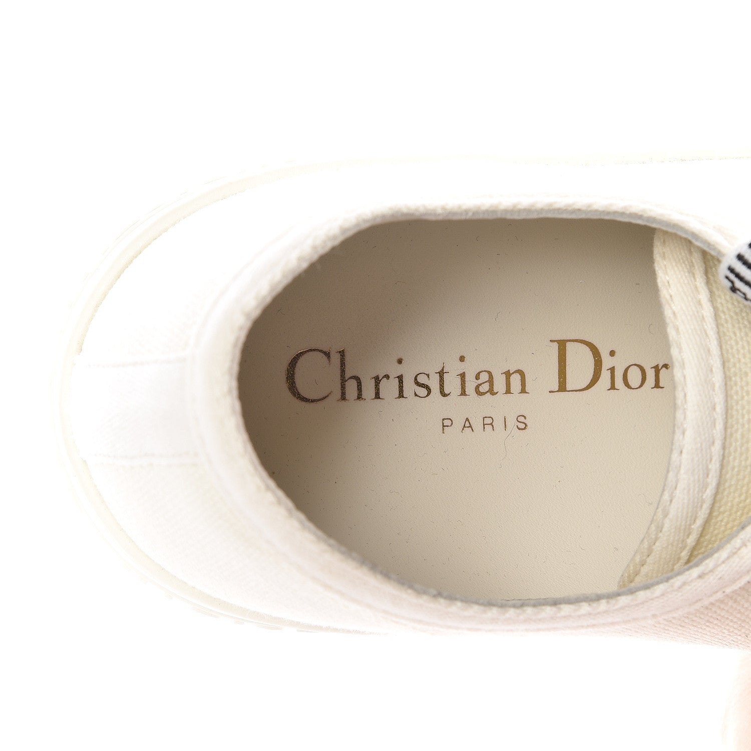 Christian Dior Canvas Walk'n Dior Low Top Sneakers 36 White 7 of 10