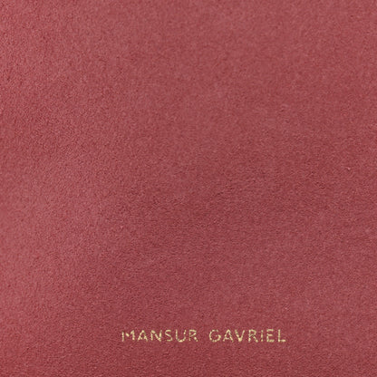 Mansur Gavriel Suede Mini Mini Bucket Bag Blush 7 of 12