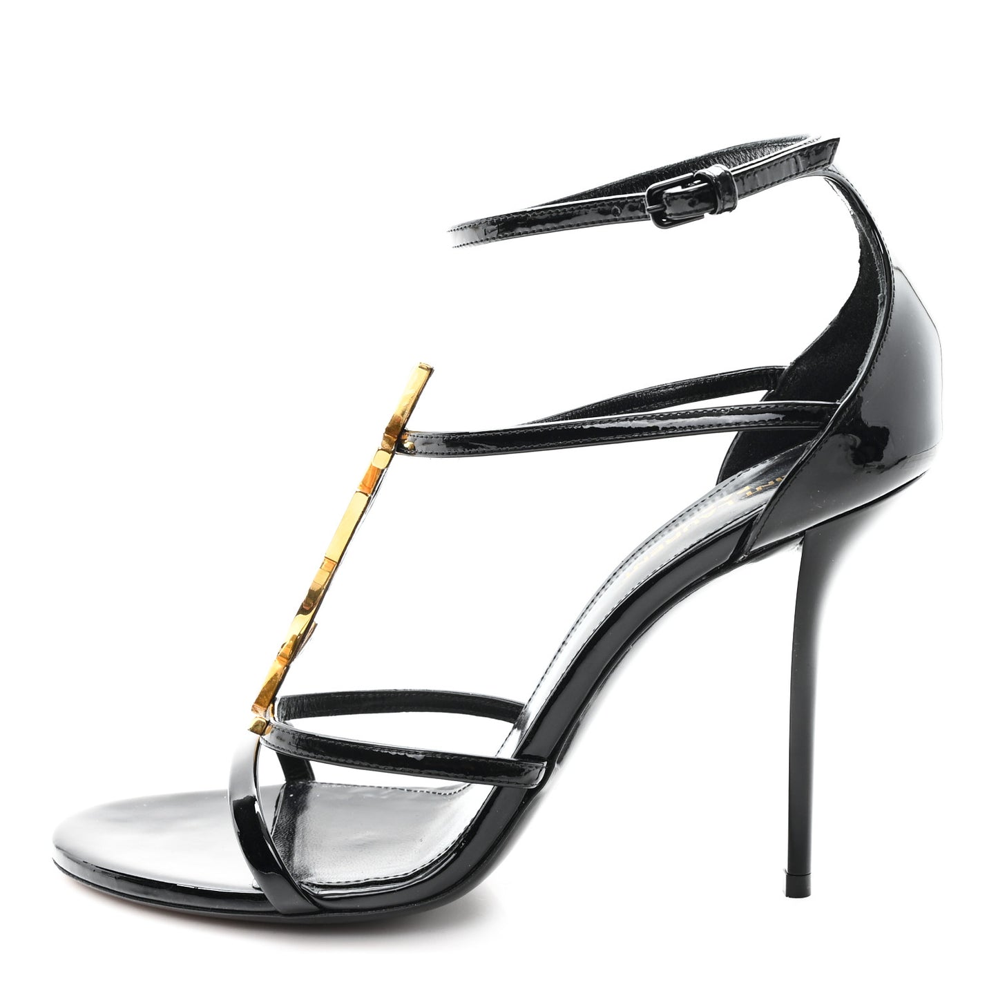 Patent Cassandra 100 Ankle Strap Sandals 40 Black