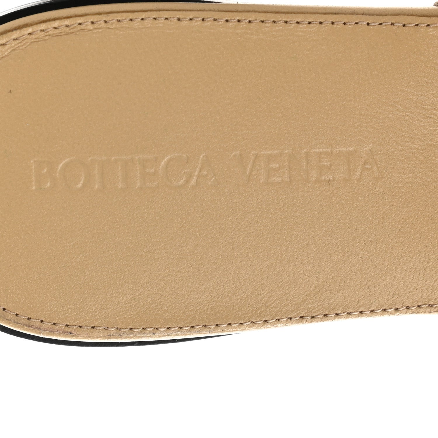 Bottega Veneta Nappa Quilted Rubber Lido Flat Sandals 37 Cane Sugar 7 of 7