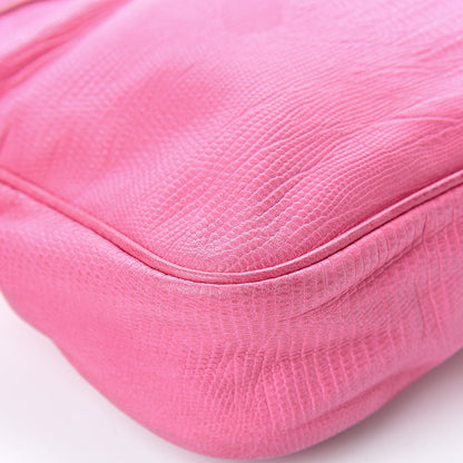 Balenciaga Agneau Lizard Embossed Classic Hardware Hip Hip Pink 12 of 14