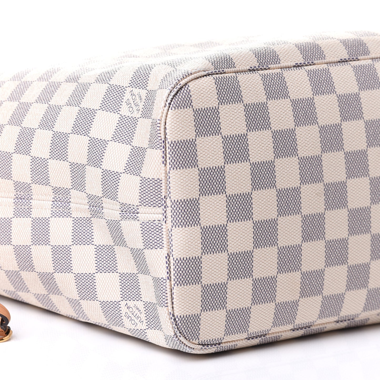 Damier Azur Braided Neverfull MM Pink