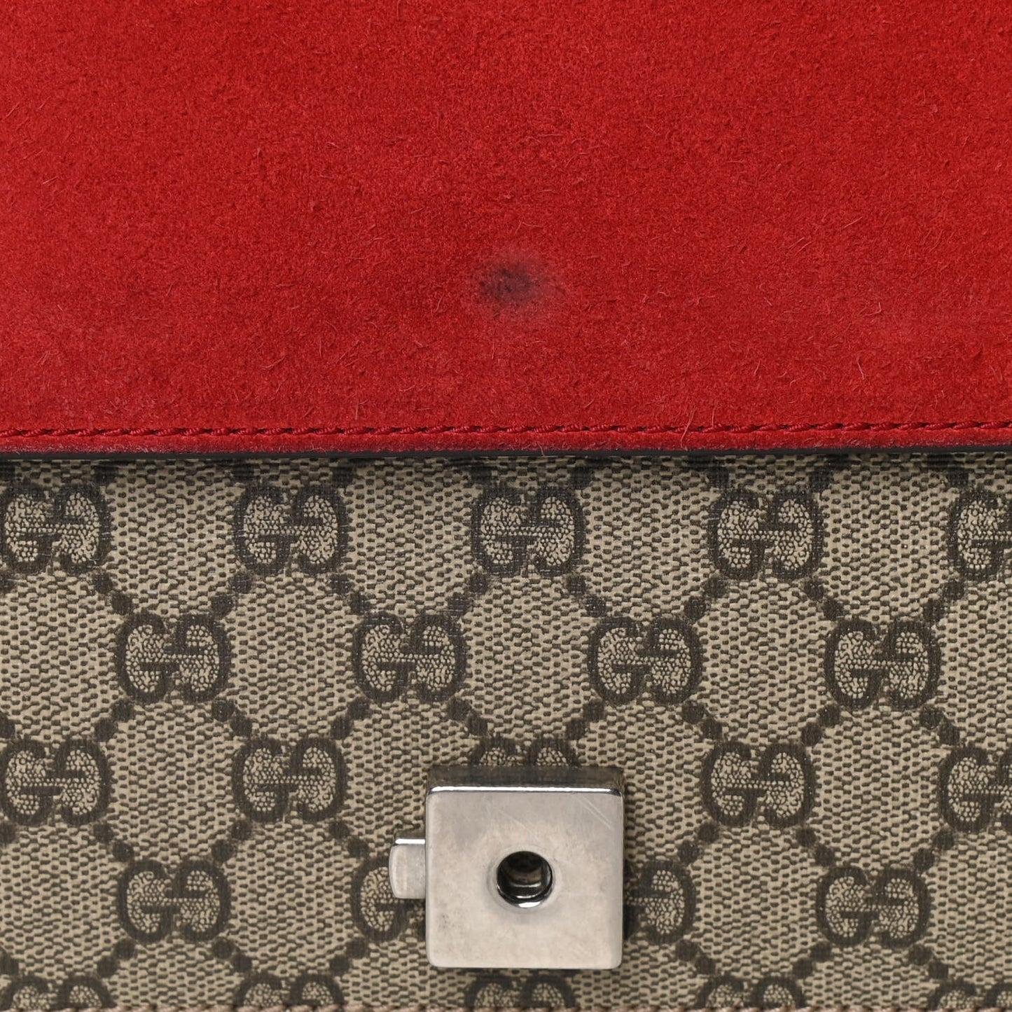 GG Supreme Monogram Small Dionysus Shoulder Bag Red
