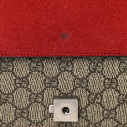 Gucci GG Supreme Monogram Small Dionysus Shoulder Bag Red 12 of 16