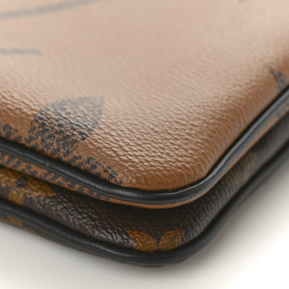 Louis Vuitton Reverse Monogram Giant Double Zip Pochette 8 of 9