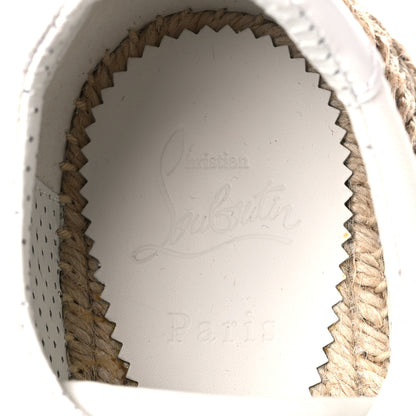 Christian Louboutin Toile Calfskin Espasneak Flat Sneaker 41 Ivory 7 of 8
