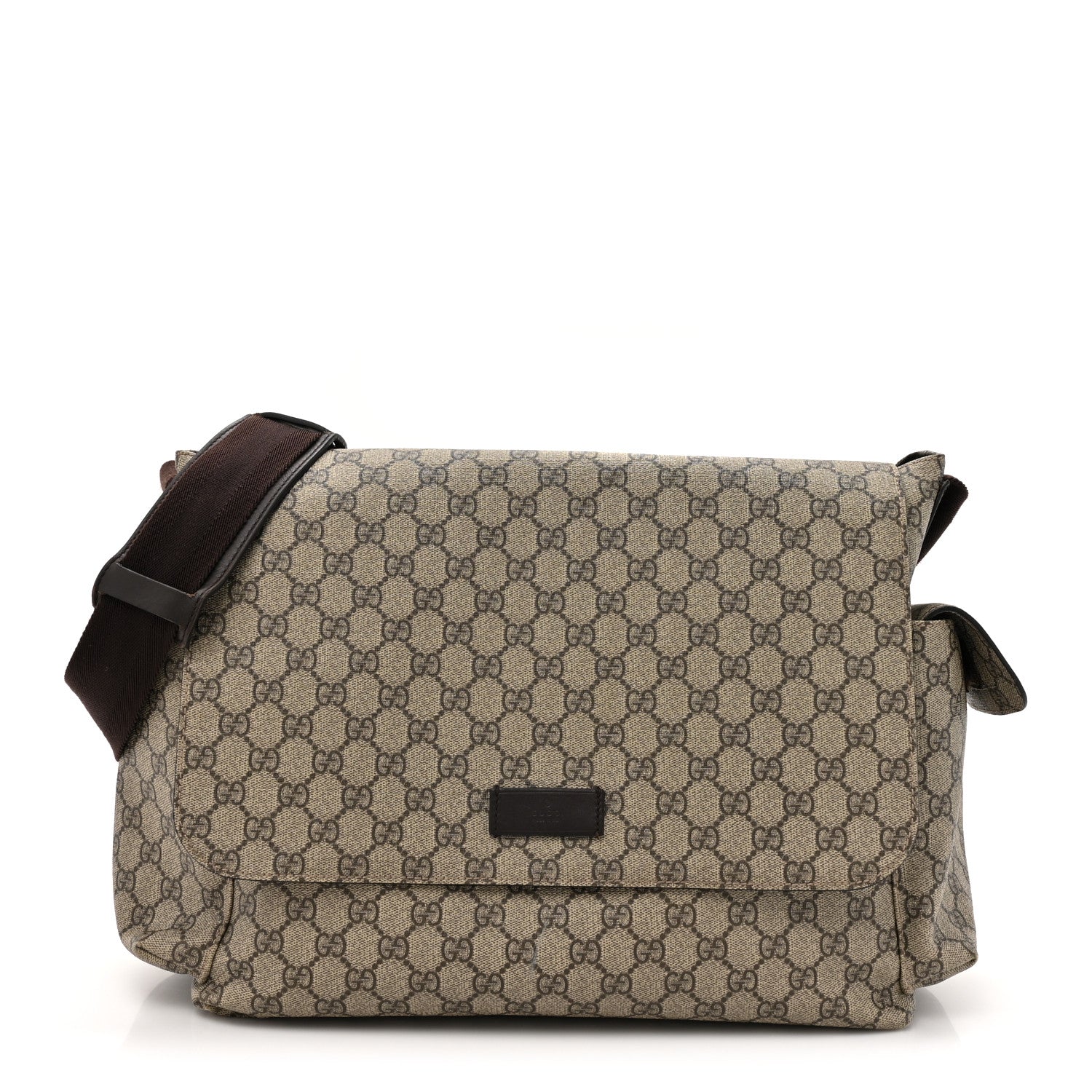 Gucci GG Plus Monogram Messenger Diaper Bag Dark Brown 1 of 20