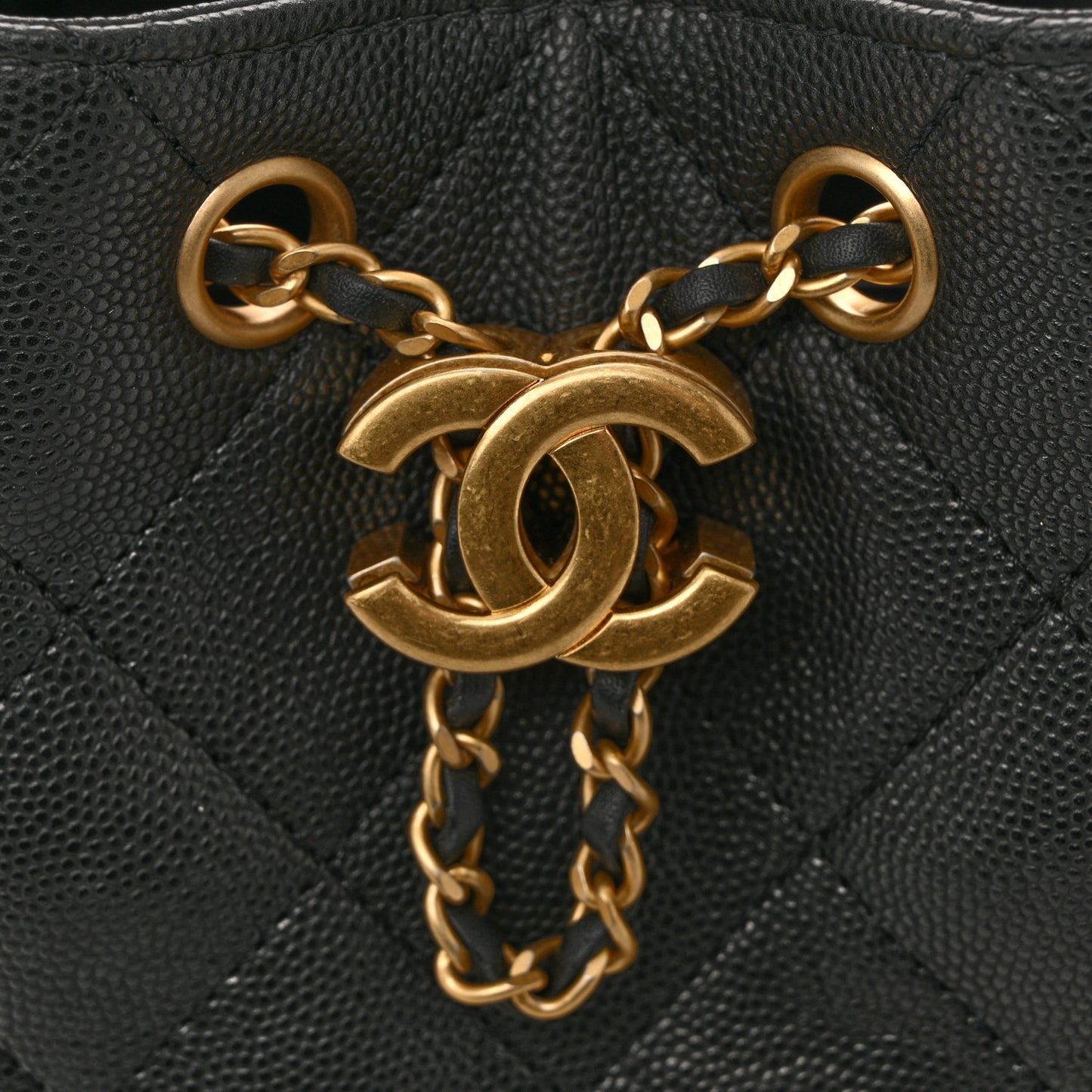 Caviar Quilted Mini Chanel 25 Handbag Black
