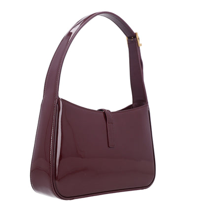 Saint Laurent Patent Le 5 A 7 Hobo Bordeaux 3 of 10