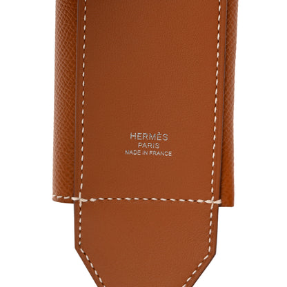 Hermes Swift Epsom Pocket Kelly Shoulder Strap Gold 4 of 4