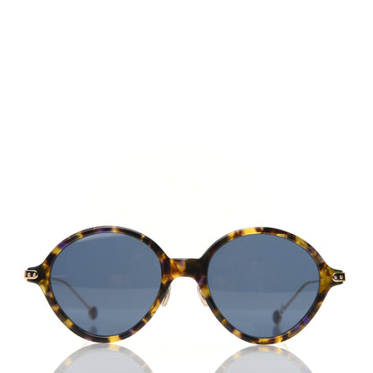 Christian Dior Acetate Leaf Print Umbrage Round Sunglasses Green Foliage 2 of 6