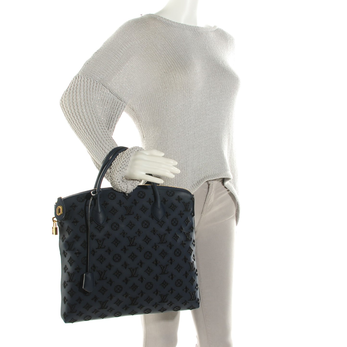 Monogram Addiction Vertical Lockit MM Blue