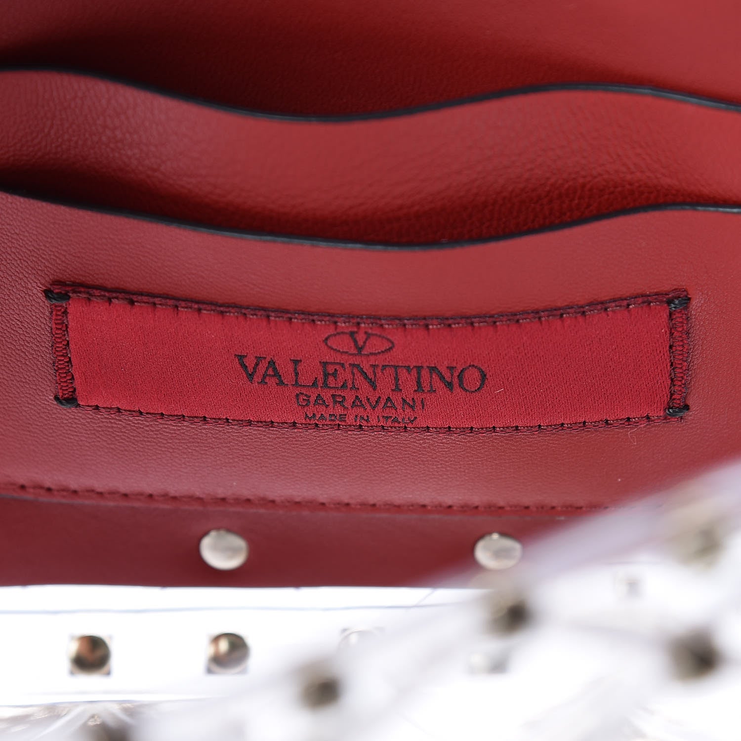 Valentino Garavani PVC Medium Rockstud Spike Shoulder Bag 7 of 8