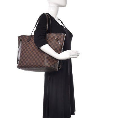 Louis Vuitton Damier Ebene Neo Neverfull MM Rose Ballerine 2 of 11