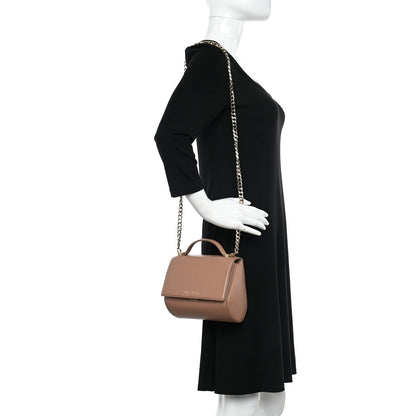 Givenchy Textured Calfskin Mini Pandora Box Chain Crossbody Bag Old Pink 2 of 14