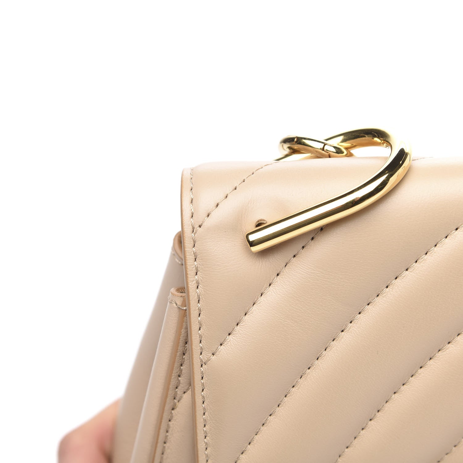 Chloe Calfskin Quilted Mini Drew Bijou Shoulder Bag Pearl Beige 11 of 11