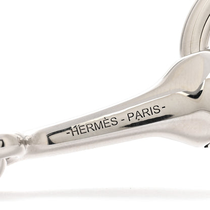 Hermes Palladium Mors Scarf Ring Silver 3 of 5
