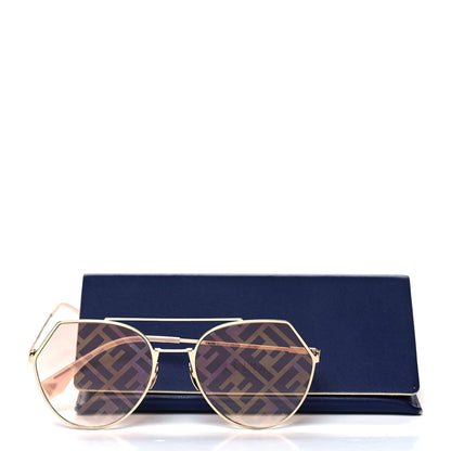 Fendi Metal Geometric Sunglasses FF 0194/S Pink 7 of 7