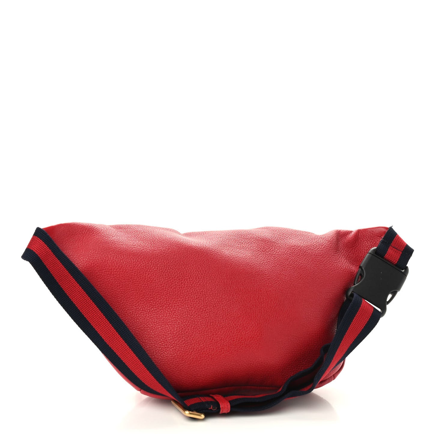 Grained Calfskin Logo Belt Bag Hibiscus Red