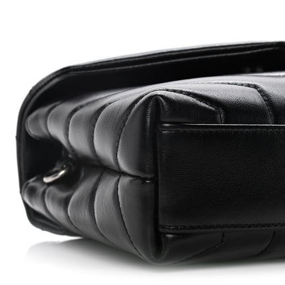 Saint Laurent Calfskin Y Quilted Monogram Toy Loulou Crossbody Bag Black 13 of 18