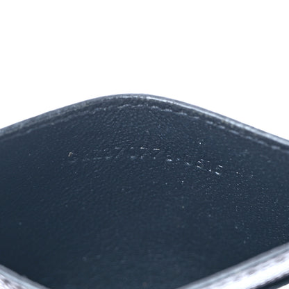 Saint Laurent Grain De Poudre Monogram Credit Card Case Black 7 of 9