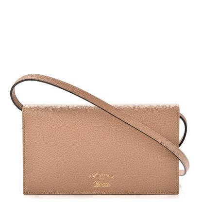 Gucci Dollar Calfskin Mini Swing Wallet Bag Camelia Mineral Blue 1 of 8