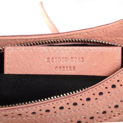 Balenciaga Agneau Giant Brogues Hardware Hip Vieux Rose 8 of 11
