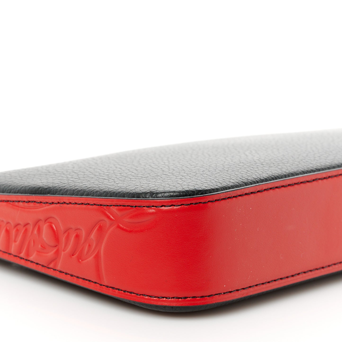 Calfskin Loubila Chain Clutch Black