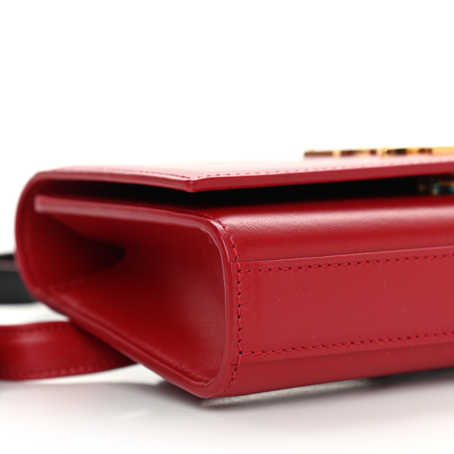 Saint Laurent Smooth Calfskin Monogram Kate Belt Bag Rouge Eros 8 of 10