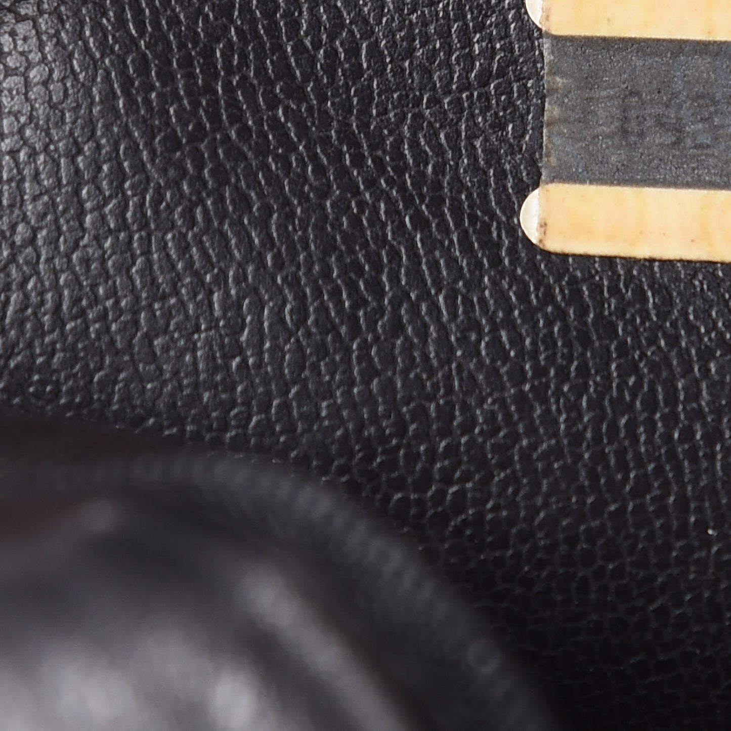 Canvas Calfskin Shopping Tote Black