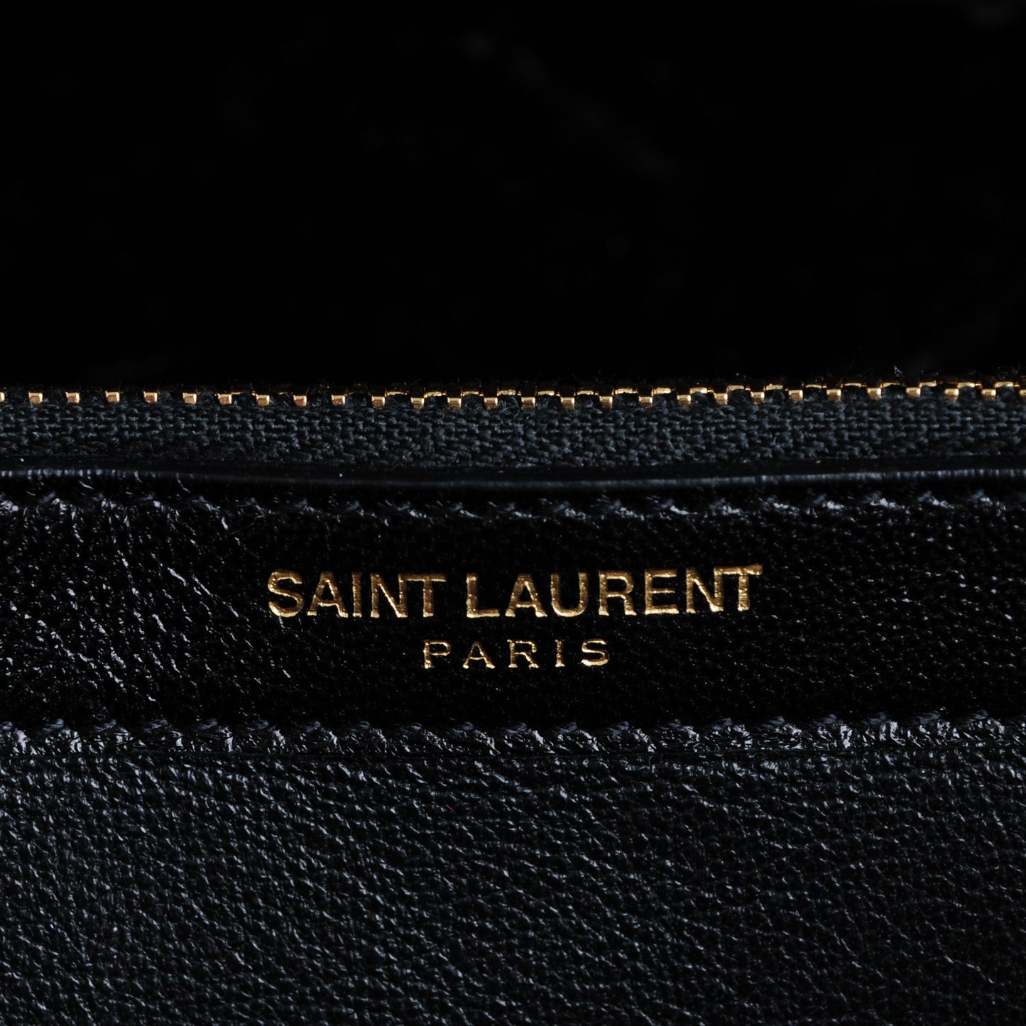 Velvet Monogram Chain Wallet Black