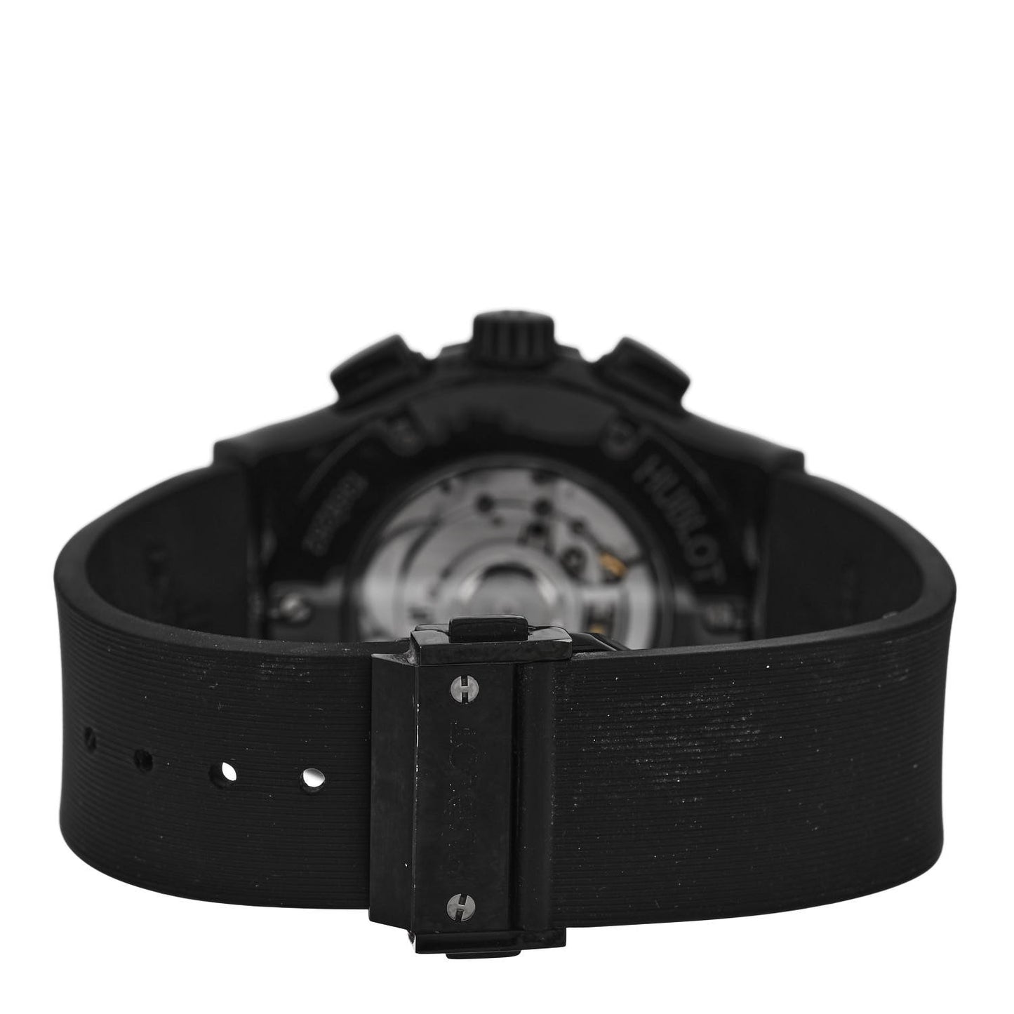 Ceramic Rubber 45mm Classic Fusion Chronograph Automatic Watch Black 521.CM.1171.RX