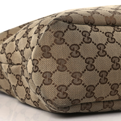 Gucci Monogram Medium Horsebit Chain Hobo Dark Brown 8 of 11