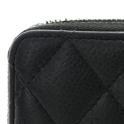 Chanel Caviar Quilted Zip Coin Purse Black 10 of 16