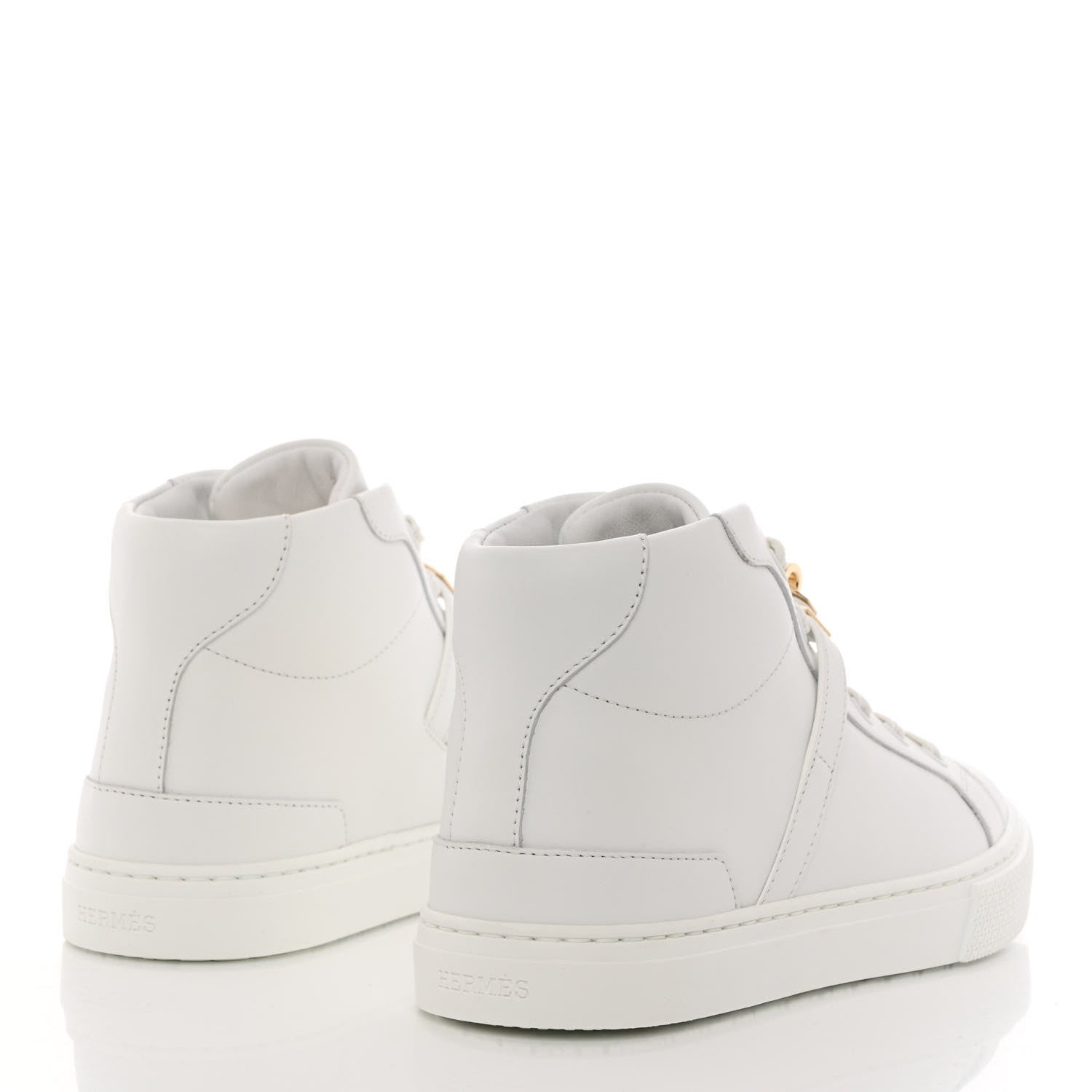 Hermes Calfskin Womens Daydream Sneakers 35 White 4 of 10