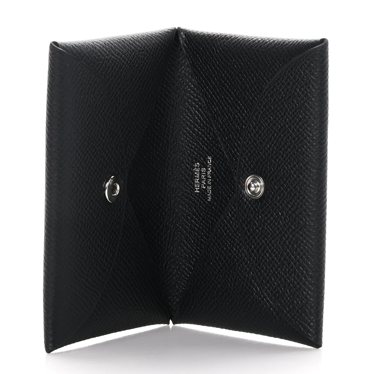 Hermes Epsom Calvi Card Case Black 5 of 10
