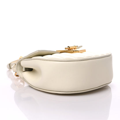 Chloe Calfskin Quilted Mini Drew Bijou Shoulder Bag Natural White 3 of 9