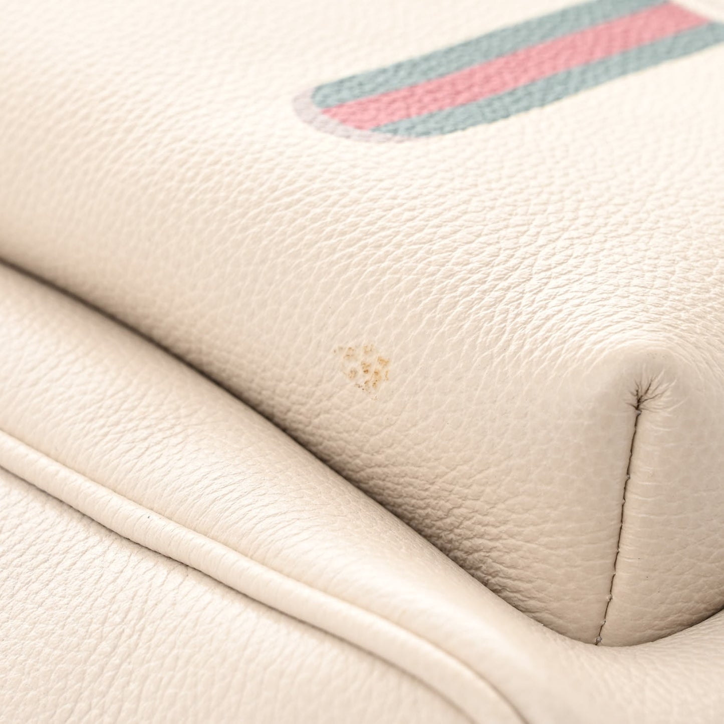 Calfskin Logo Day Backpack Mystic White