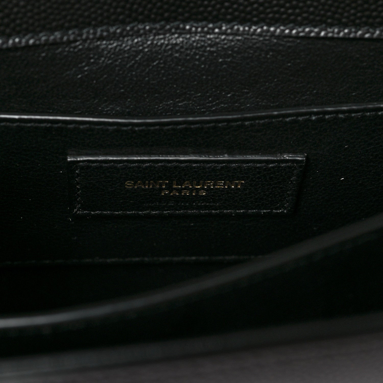 Saint Laurent Grain de Poudre Mini Classic Monogram Cassandra Top Handle Black 6 of 7