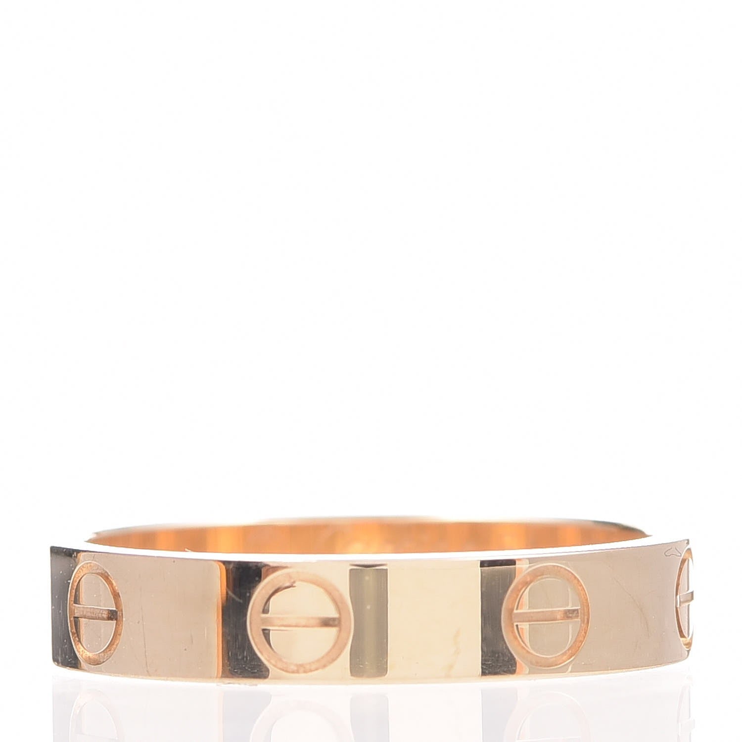 Cartier 18K Yellow Gold 3.5mm LOVE Wedding Band Ring 51 5.75 3 of 5