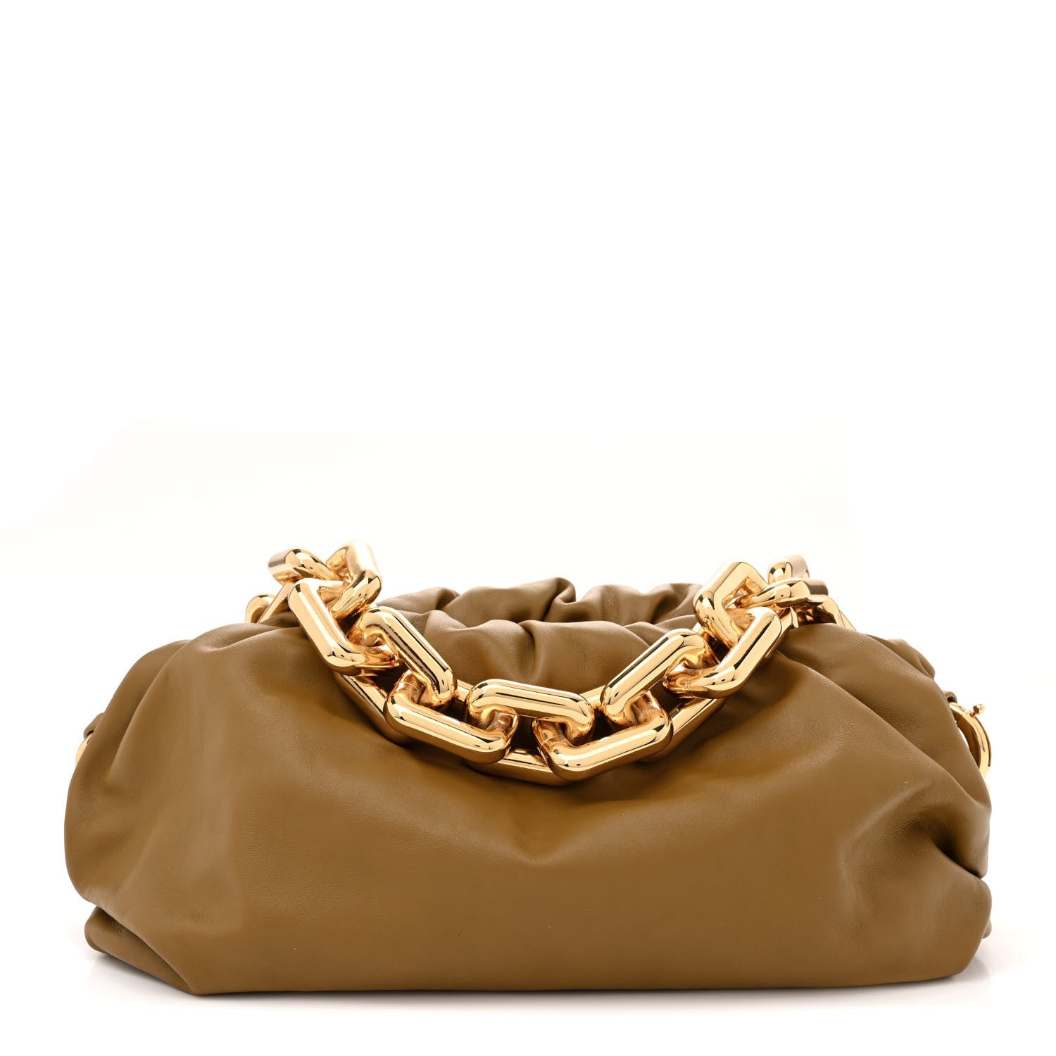 Bottega Veneta Calfskin The Pouch Chain Cammello 1 of 10