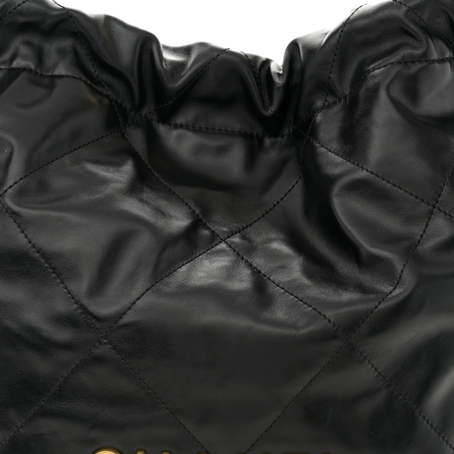 Chanel Shiny Calfskin Quilted Chanel 22 Black 8 of 10