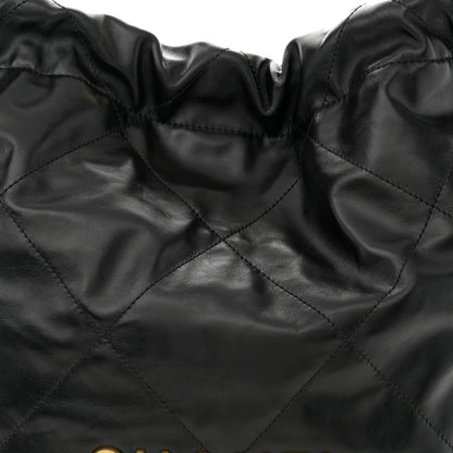 Chanel Shiny Calfskin Quilted Chanel 22 Black 8 of 10