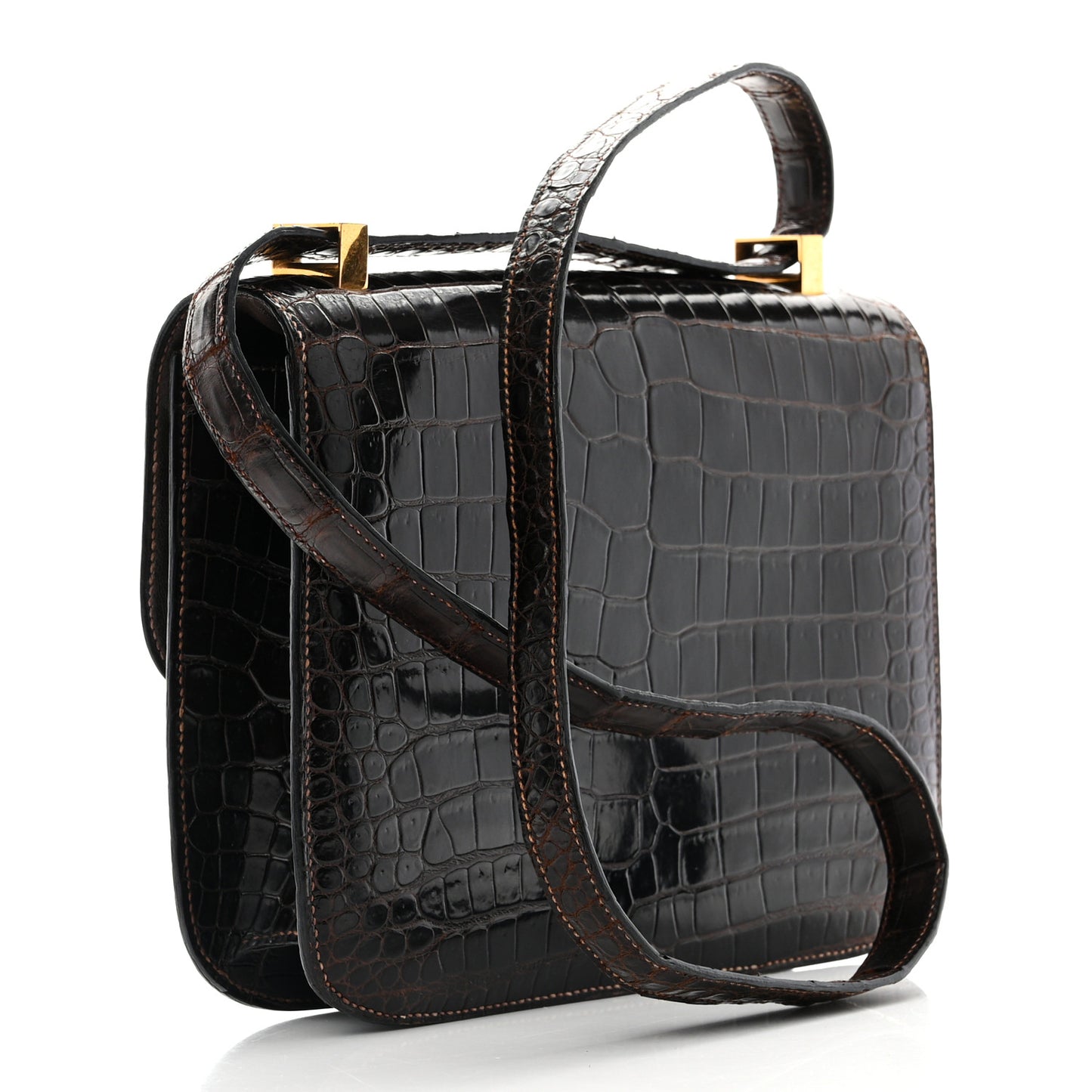 Shiny Niloticus Crocodile Constance 24 Havane