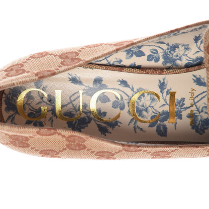 Gucci Monogram GG Victoire 55mm Loafer Pumps 40 Beige Ruggine 7 of 9