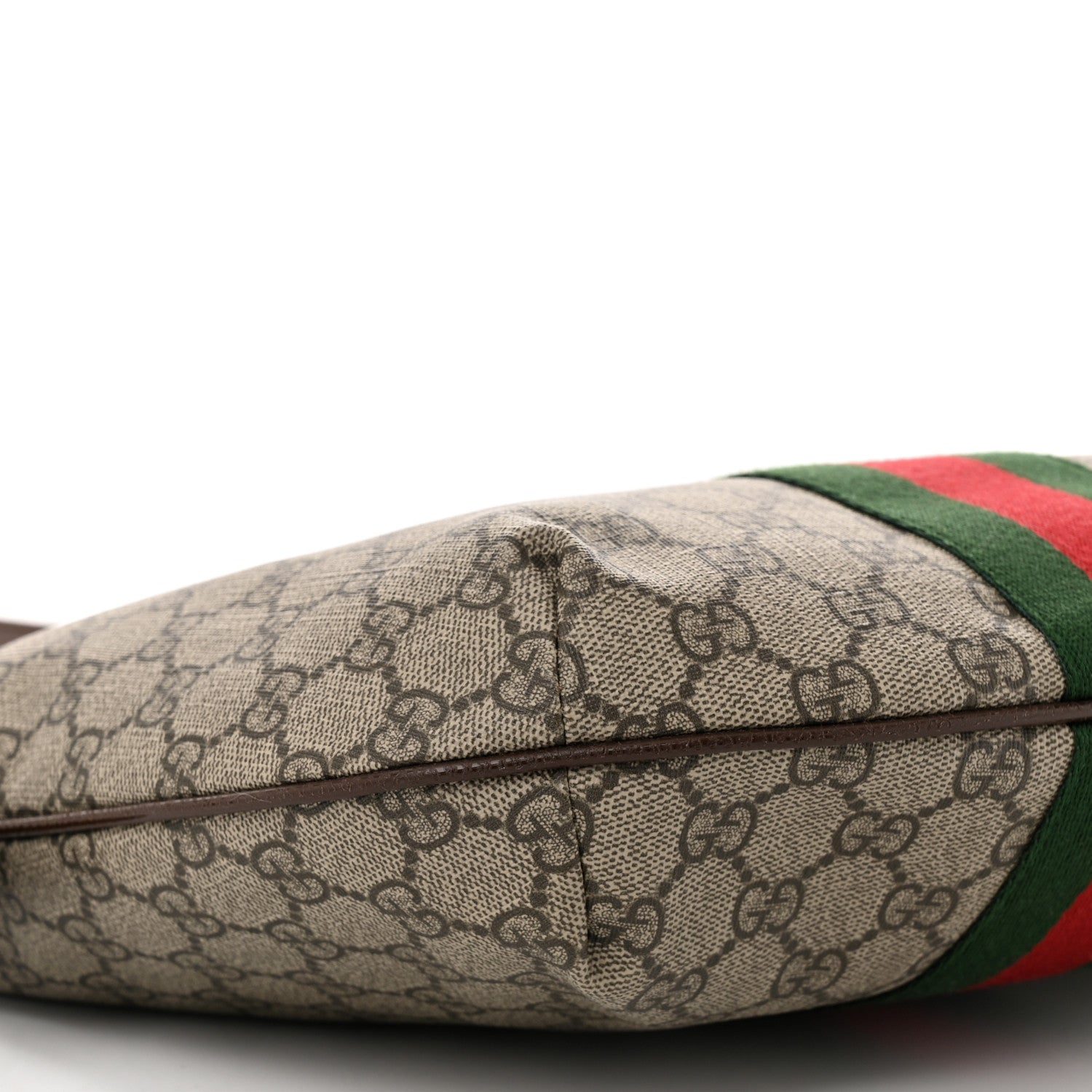 Gucci GG Supreme Monogram Web Small Ophidia Half Moon Hobo Brown 9 of 11