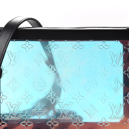 Louis Vuitton Calfskin PVC Monogram Solar Ray Soft Trunk Iridescent Prism Black 9 of 9