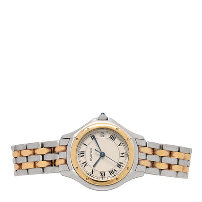 Cartier Stainless Steel 18K Yellow Gold 26mm Cougar Quartz Watch 2 of 4